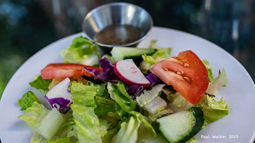 Tossed salad with house dressing